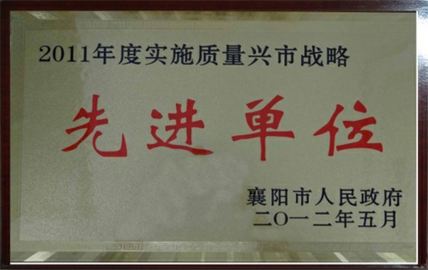 2012年市质量兴企先进单位